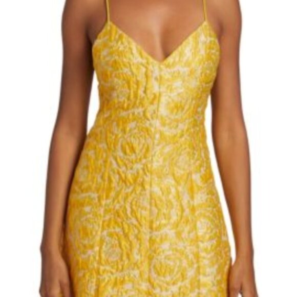 NWOT Alice + Olivia Tayla Structured Cloqué-Jacquard Lantern Mini Dress $450 - Picture 8 of 14